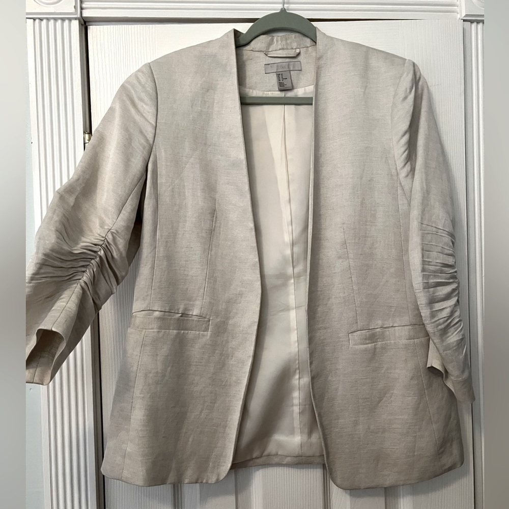 H&M Blazer Cream size 12
